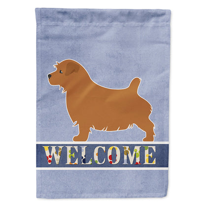 Norfolk Terrier Welcome Flag Canvas House Size BB5513CHF by Caroline's Treasures