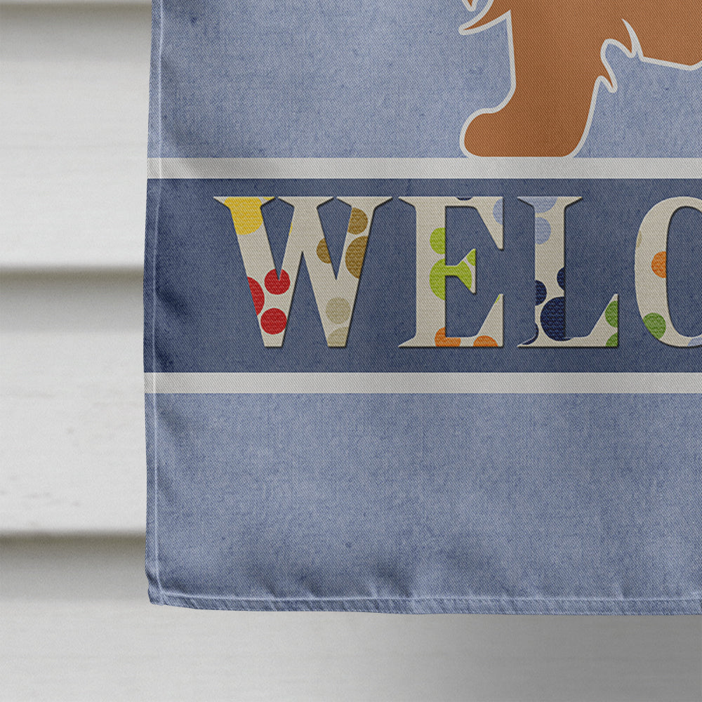 Norfolk Terrier Welcome Flag Canvas House Size BB5513CHF by Caroline's Treasures