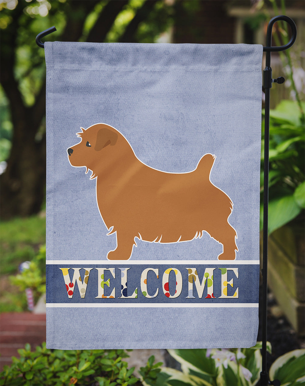 Norfolk Terrier Welcome Flag Garden Size BB5513GF by Caroline's Treasures