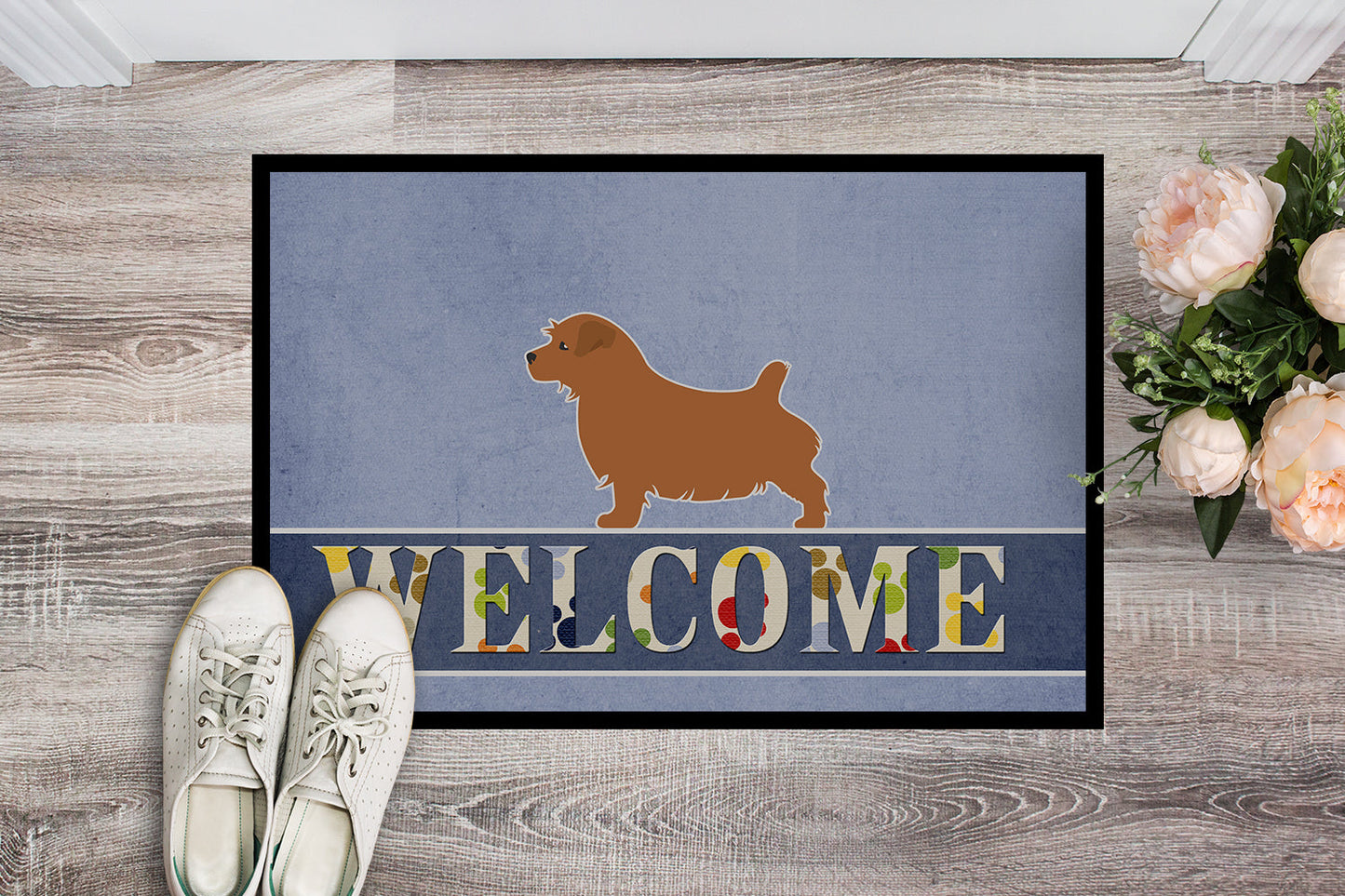 Norfolk Terrier Welcome Indoor or Outdoor Mat 18x27 BB5513MAT by Caroline's Treasures