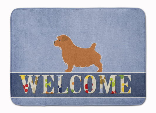 Norfolk Terrier Welcome Machine Washable Memory Foam Mat BB5513RUG by Caroline's Treasures