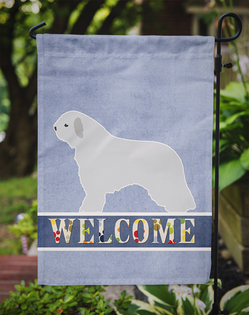 Spanish Water Dog Welcome Flag Garden Size BB5519GF by Caroline's Treasures