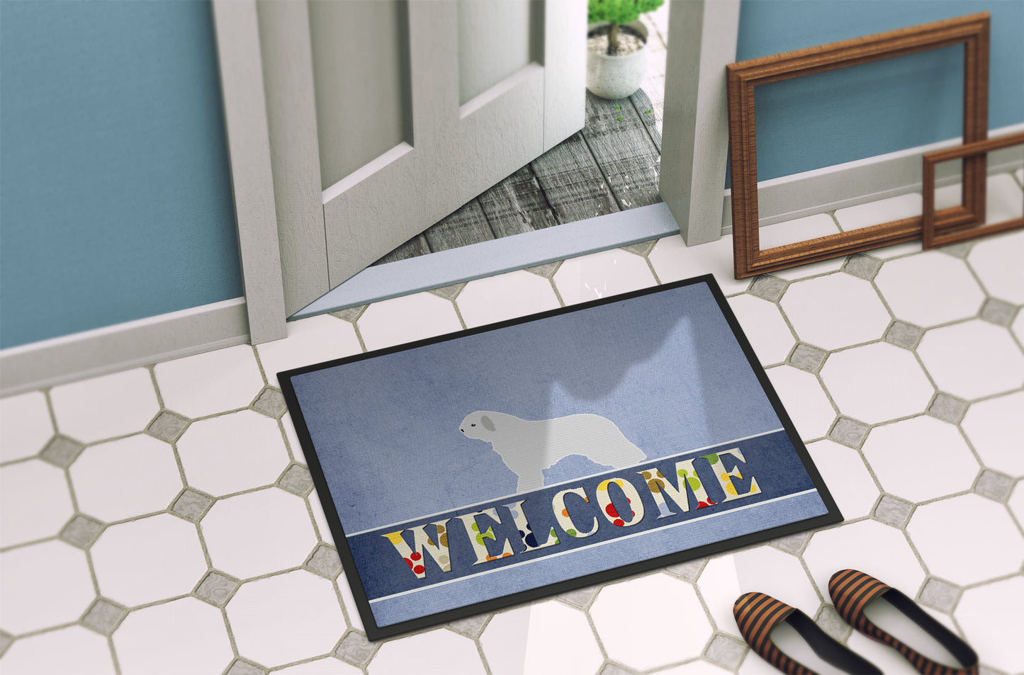 Spanish Water Dog Welcome Indoor or Outdoor Mat 18x27 BB5519MAT by Caroline's Treasures