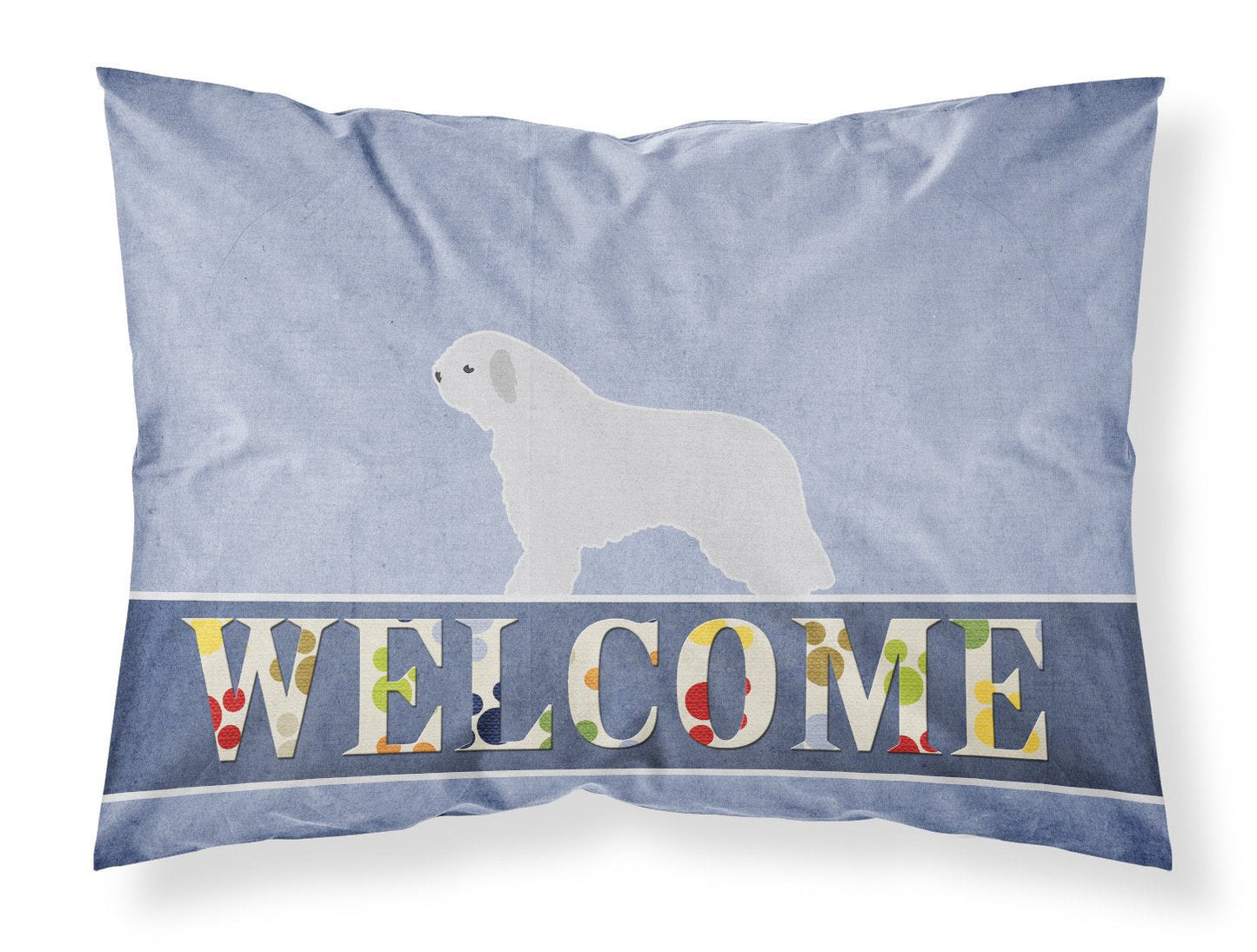 Spanish Water Dog Welcome Fabric Standard Pillowcase BB5519PILLOWCASE by Caroline's Treasures