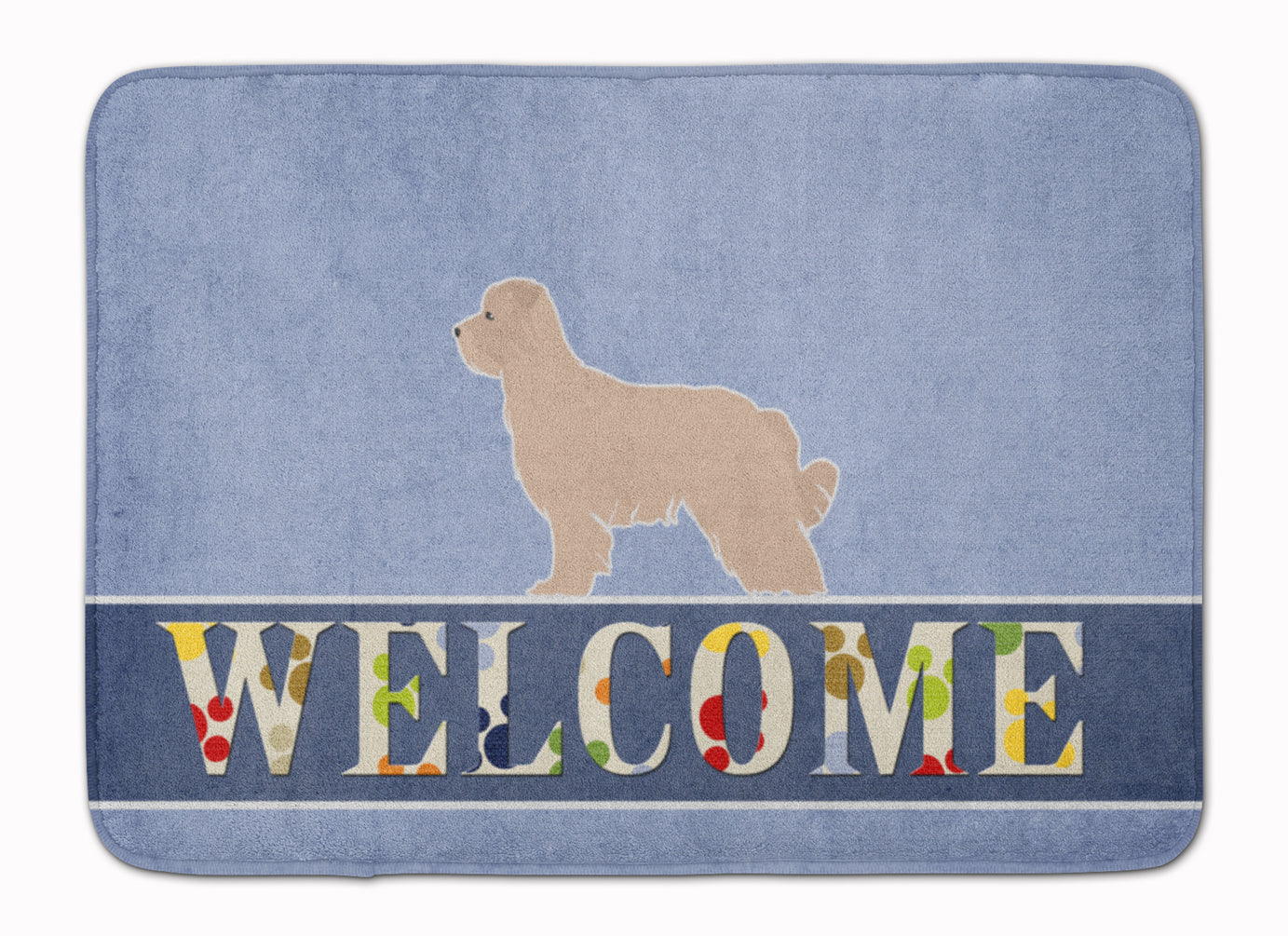 Pyrenean Shepherd Welcome Machine Washable Memory Foam Mat BB5522RUG by Caroline's Treasures