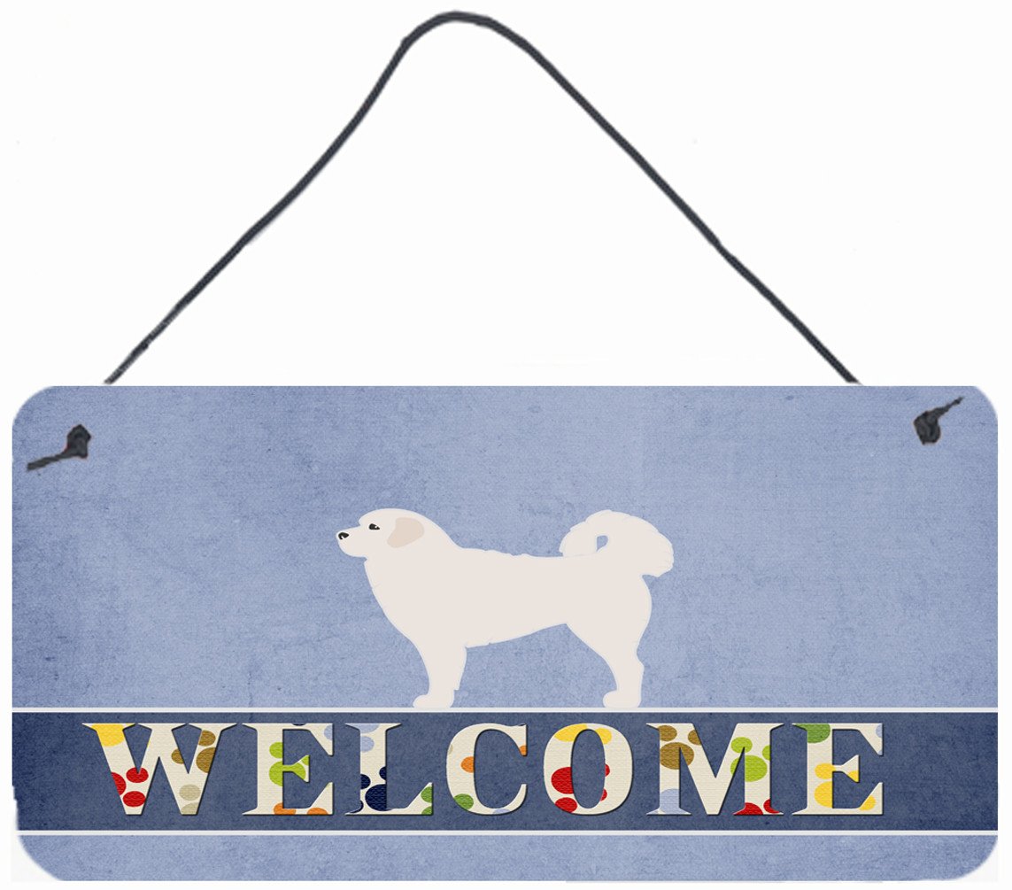 Polish Tatra Sheepdog Welcome Wall or Door Hanging Prints BB5531DS812 by Caroline's Treasures