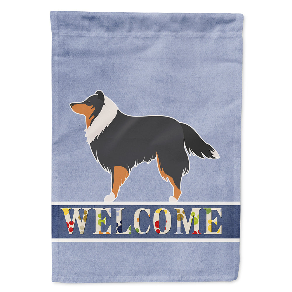 Sheltie/Shetland Sheepdog Welcome Flag Canvas House Size BB5534CHF by Caroline's Treasures