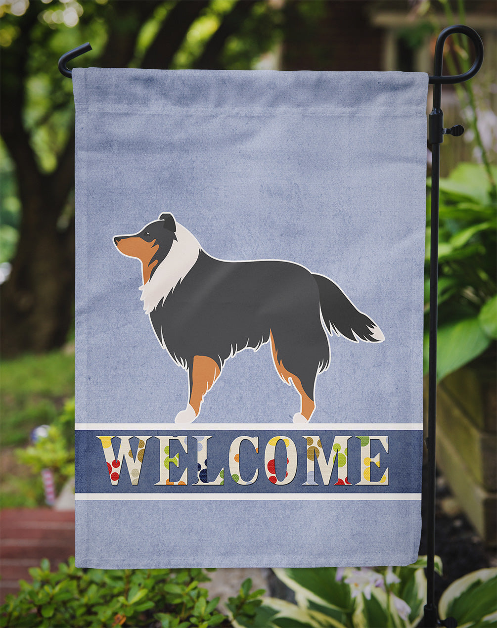 Sheltie/Shetland Sheepdog Welcome Flag Garden Size BB5534GF by Caroline's Treasures