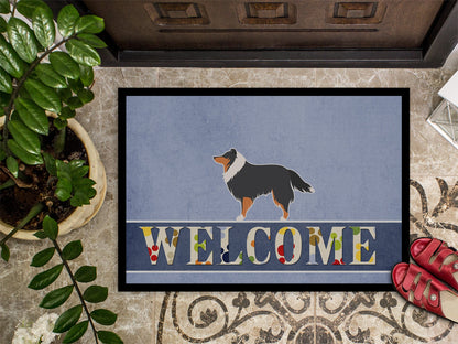 Sheltie/Shetland Sheepdog Welcome Indoor or Outdoor Mat 18x27 BB5534MAT by Caroline's Treasures