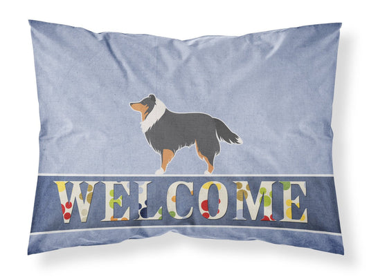 Sheltie/Shetland Sheepdog Welcome Fabric Standard Pillowcase BB5534PILLOWCASE by Caroline's Treasures