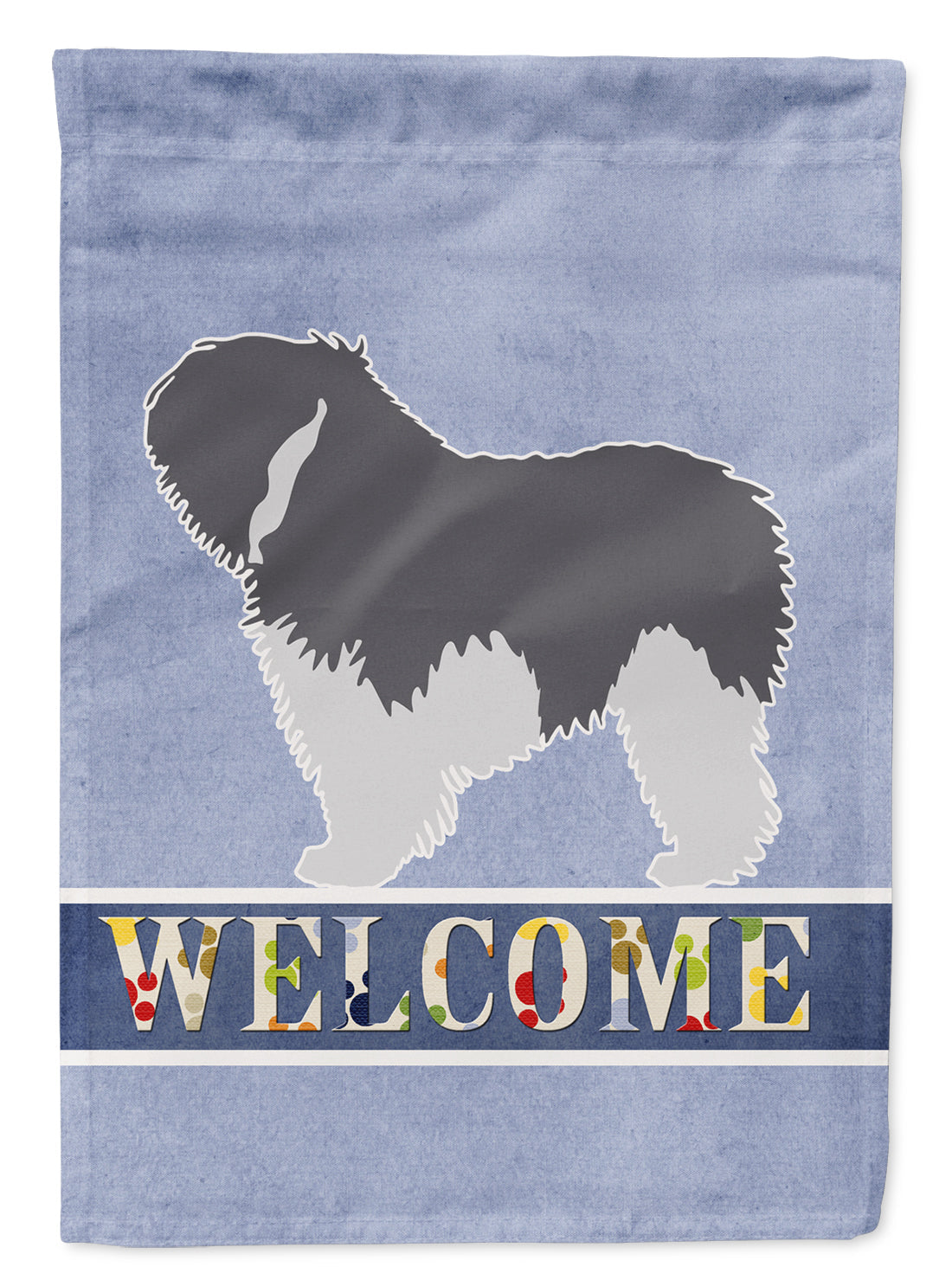 Polish Lowland Sheepdog Dog Welcome Flag Garden Size BB5536GF by Caroline's Treasures