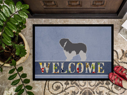 Polish Lowland Sheepdog Dog Welcome Indoor or Outdoor Mat 18x27 BB5536MAT by Caroline's Treasures