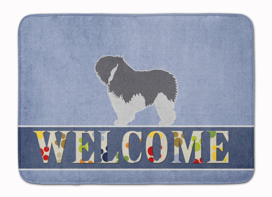 Polish Lowland Sheepdog Dog Welcome Machine Washable Memory Foam Mat BB5536RUG by Caroline's Treasures