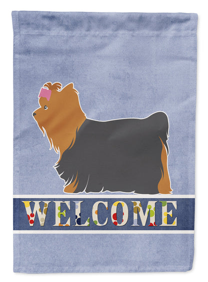 Yorkshire Terrier Yorkie Welcome Flag Canvas House Size BB5538CHF by Caroline's Treasures