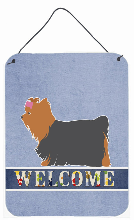 Yorkshire Terrier Yorkie Welcome Wall or Door Hanging Prints BB5538DS1216 by Caroline's Treasures