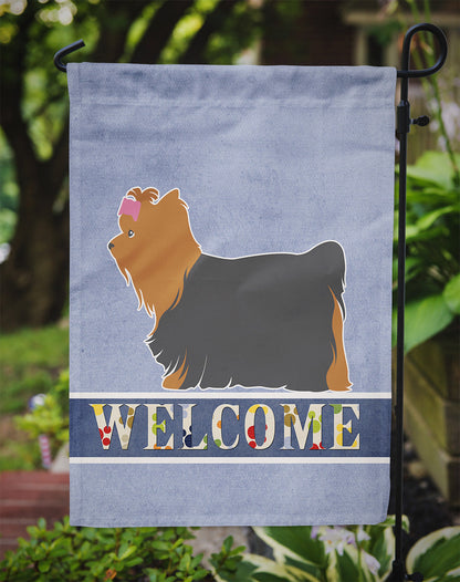 Yorkshire Terrier Yorkie Welcome Flag Garden Size BB5538GF by Caroline's Treasures