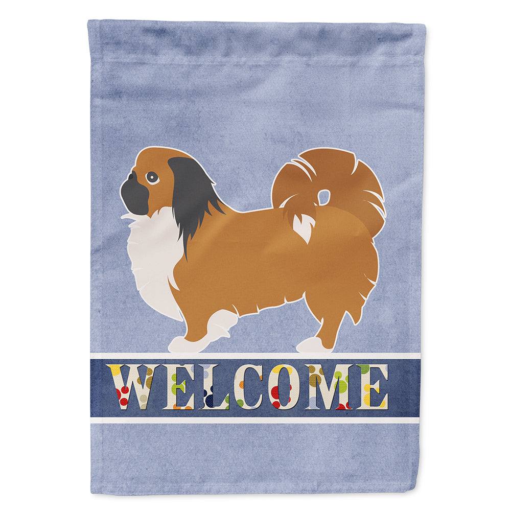 Pekingese Welcome Flag Canvas House Size BB5542CHF by Caroline's Treasures