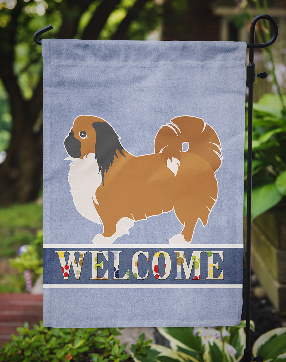 Pekingese Welcome Flag Garden Size BB5542GF by Caroline's Treasures