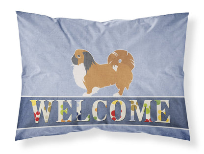 Pekingese Welcome Fabric Standard Pillowcase BB5542PILLOWCASE by Caroline's Treasures