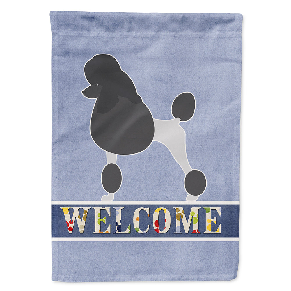 Poodle Welcome Flag Canvas House Size BB5543CHF by Caroline's Treasures