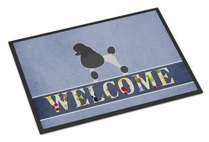 Poodle Welcome Indoor or Outdoor Mat 24x36 BB5543JMAT by Caroline's Treasures