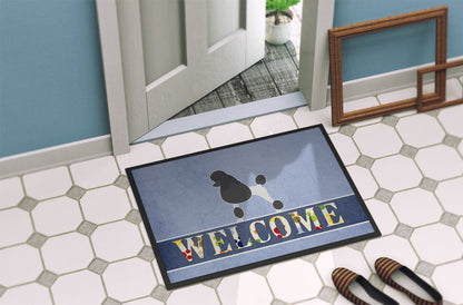 Poodle Welcome Indoor or Outdoor Mat 24x36 BB5543JMAT by Caroline's Treasures