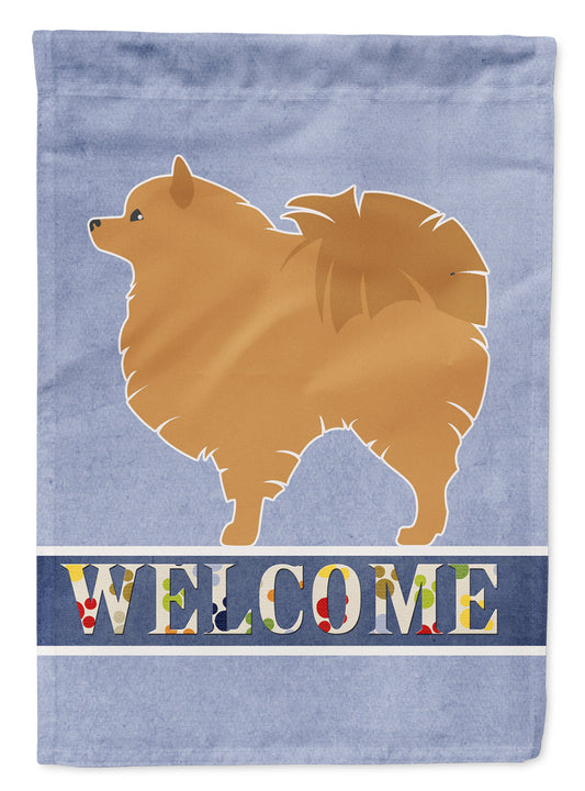 Pomeranian Welcome Flag Garden Size BB5546GF by Caroline's Treasures