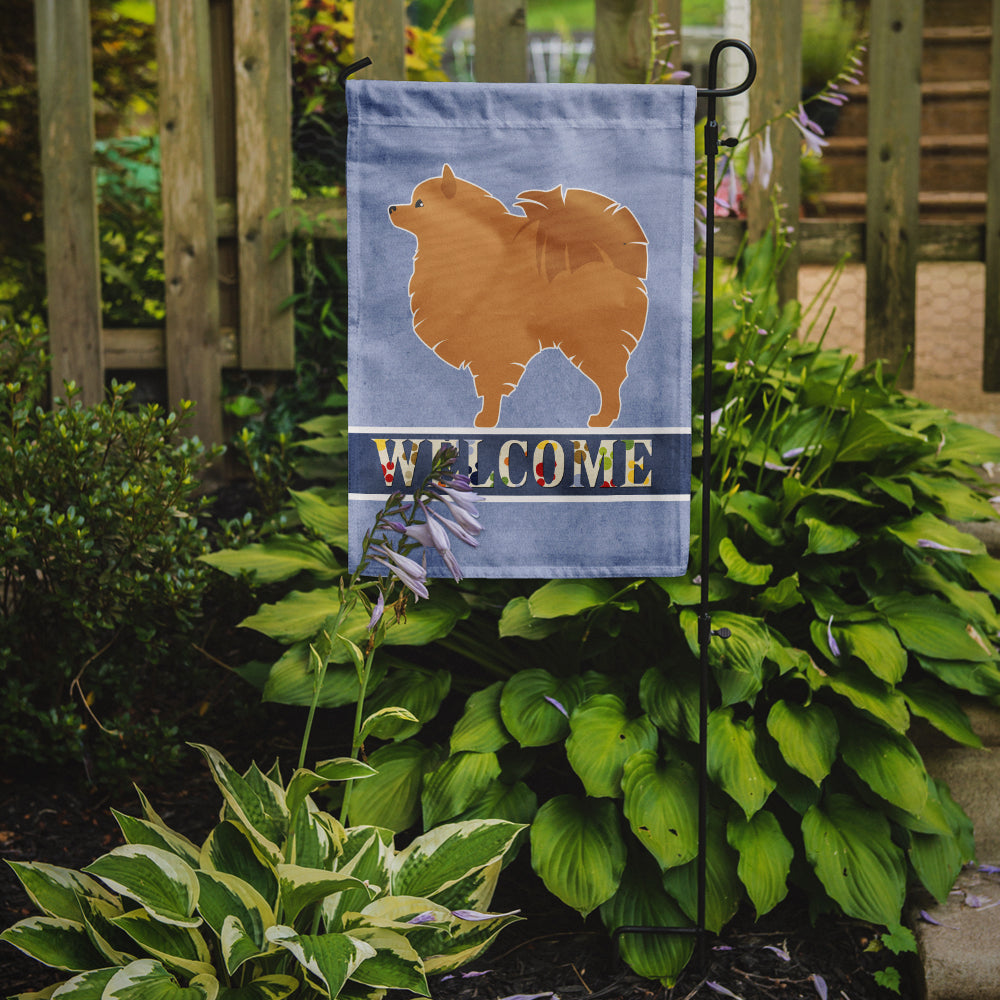 Pomeranian Welcome Flag Garden Size BB5546GF by Caroline's Treasures