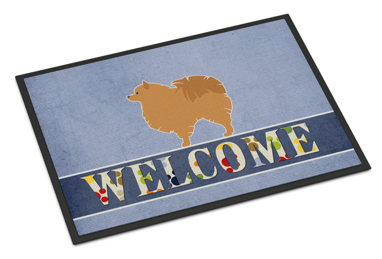 Pomeranian Welcome Indoor or Outdoor Mat 18x27 BB5546MAT by Caroline's Treasures