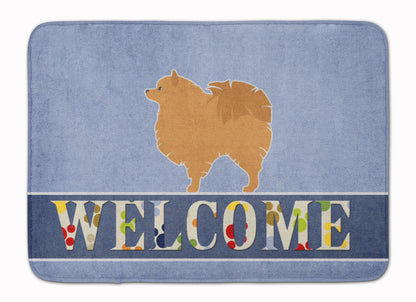 Pomeranian Welcome Machine Washable Memory Foam Mat BB5546RUG by Caroline's Treasures