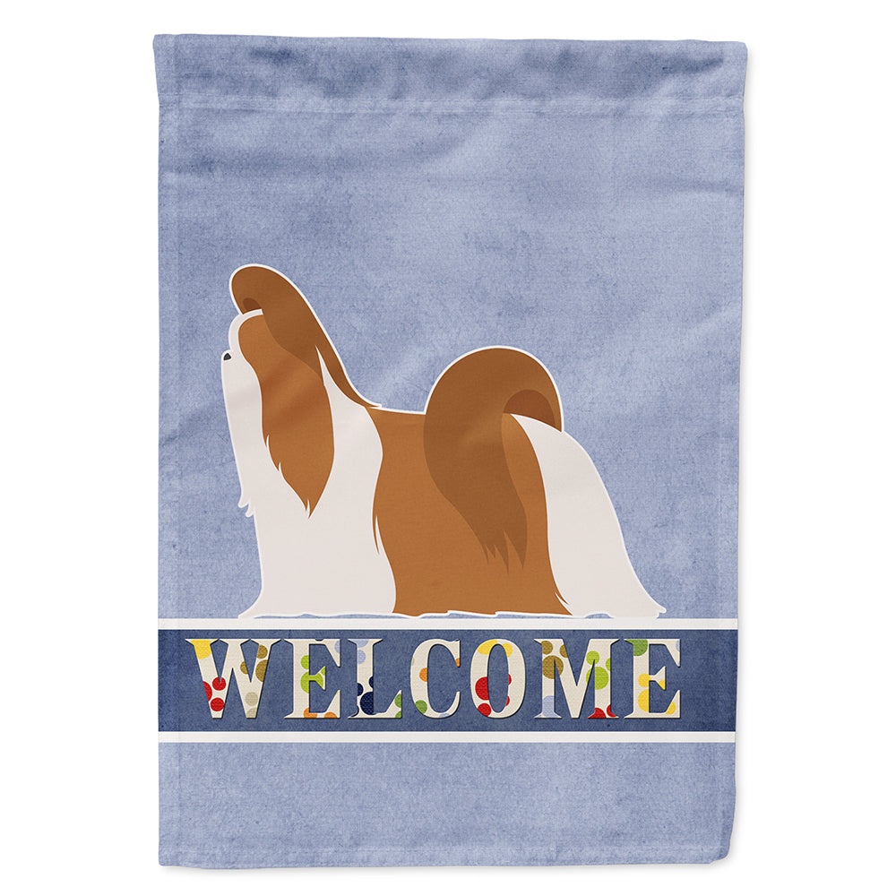 Shih Tzu Welcome Flag Canvas House Size BB5550CHF by Caroline's Treasures