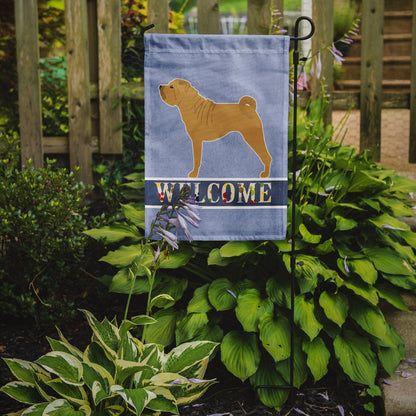 Shar Pei Merry Welcome Flag Garden Size BB5556GF by Caroline's Treasures