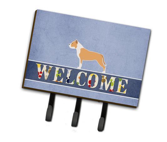 Staffordshire Bull Terrier Welcome Leash or Key Holder BB5558TH68 by Caroline's Treasures