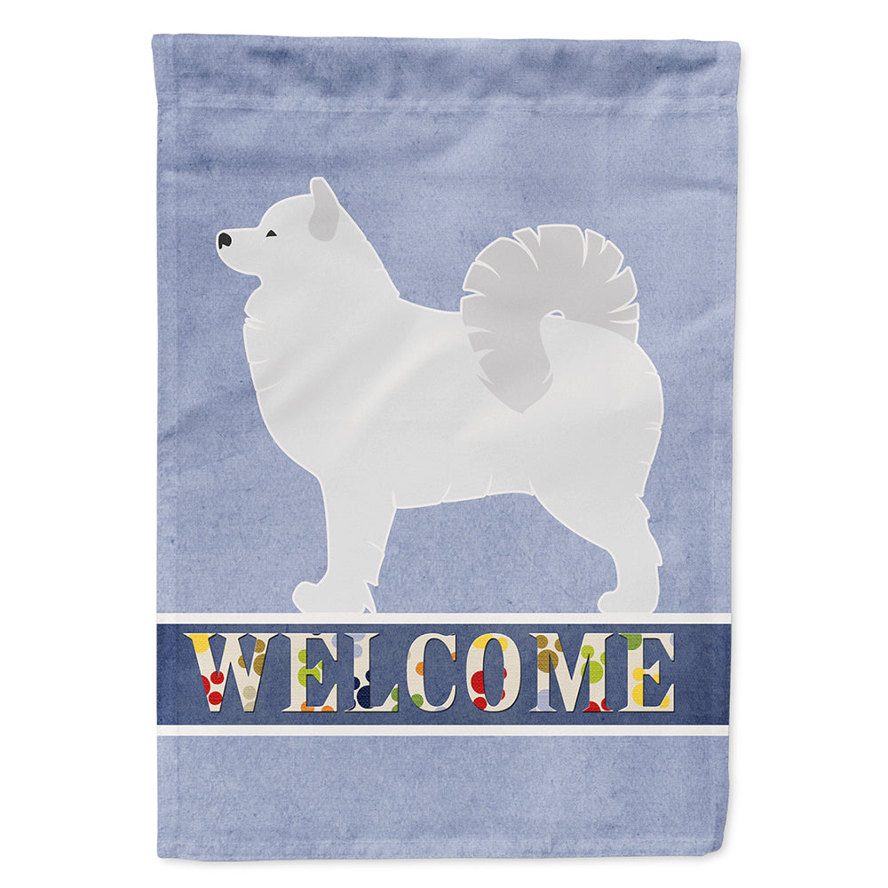 Samoyed Welcome Flag Canvas House Size BB5563CHF by Caroline's Treasures