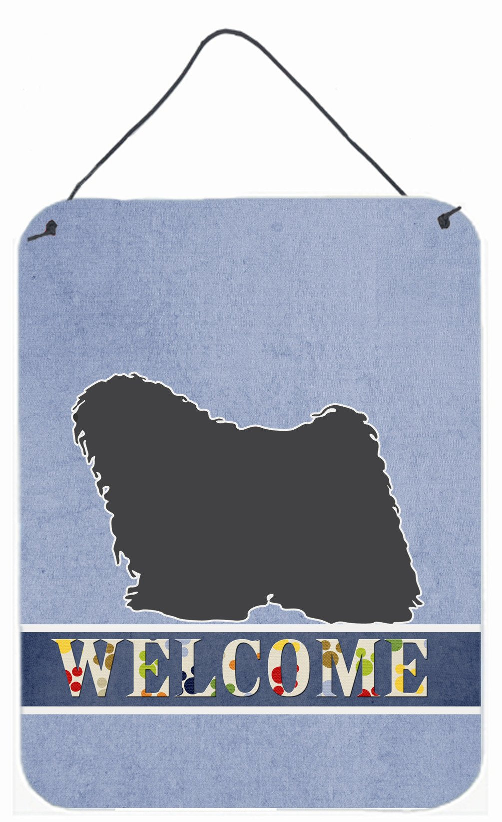 Puli Welcome Wall or Door Hanging Prints BB5567DS1216 by Caroline's Treasures