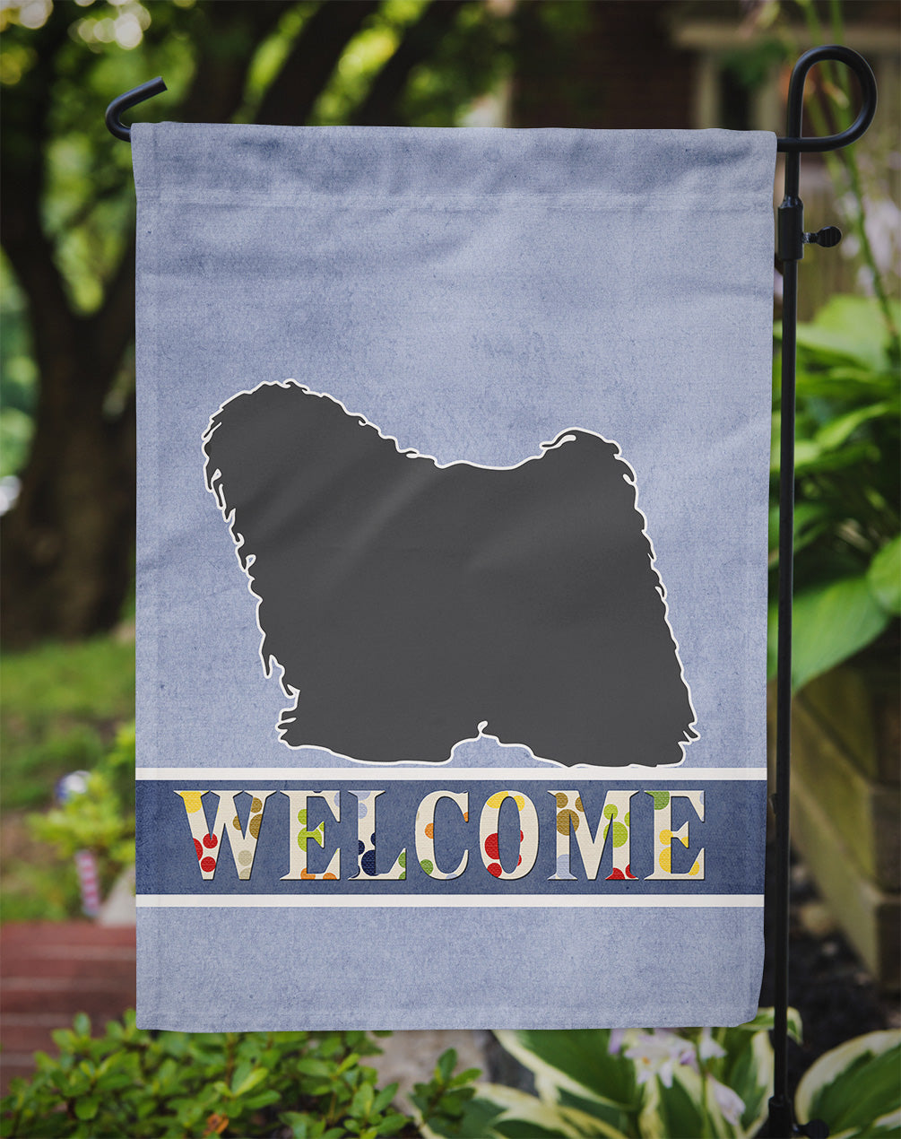 Puli Welcome Flag Garden Size BB5567GF by Caroline's Treasures