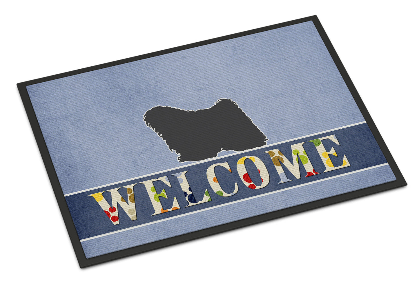 Puli Welcome Indoor or Outdoor Mat 18x27 BB5567MAT by Caroline's Treasures