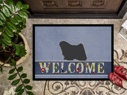 Puli Welcome Indoor or Outdoor Mat 18x27 BB5567MAT by Caroline's Treasures