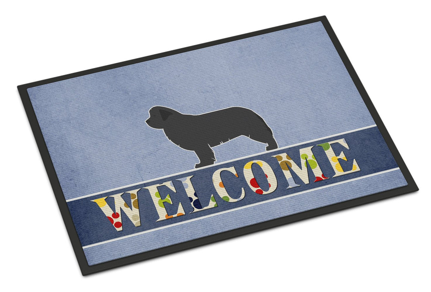 Newfoundland Welcome Indoor or Outdoor Mat 24x36 BB5568JMAT by Caroline's Treasures