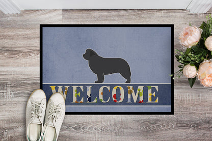 Newfoundland Welcome Indoor or Outdoor Mat 18x27 BB5568MAT by Caroline's Treasures