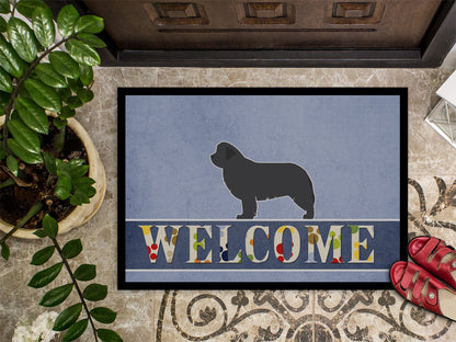 Newfoundland Welcome Indoor or Outdoor Mat 18x27 BB5568MAT by Caroline's Treasures