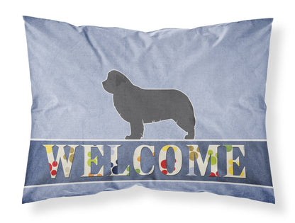 Newfoundland Welcome Fabric Standard Pillowcase BB5568PILLOWCASE by Caroline's Treasures