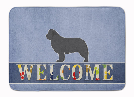 Newfoundland Welcome Machine Washable Memory Foam Mat BB5568RUG by Caroline's Treasures