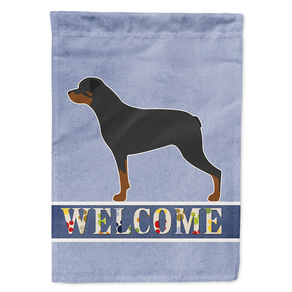 Rottweiler Welcome Flag Canvas House Size BB5570CHF by Caroline's Treasures