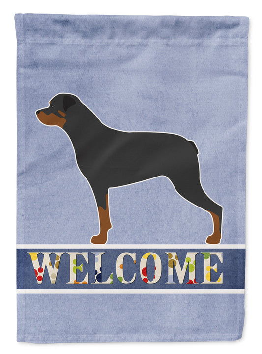 Rottweiler Welcome Flag Garden Size BB5570GF by Caroline's Treasures