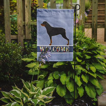 Rottweiler Welcome Flag Garden Size BB5570GF by Caroline's Treasures