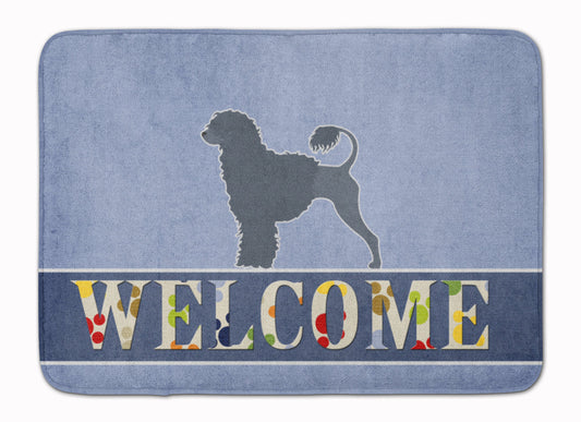 Portuguese Water Dog Welcome Machine Washable Memory Foam Mat BB5572RUG by Caroline's Treasures