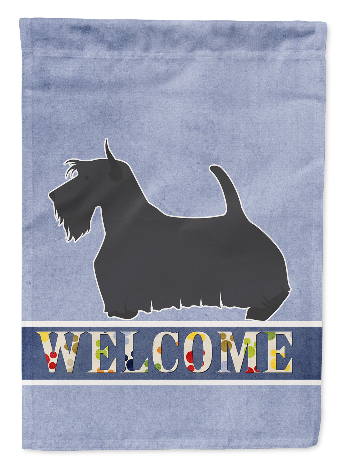 Scottish Terrier Welcome Flag Canvas House Size BB5573CHF by Caroline's Treasures