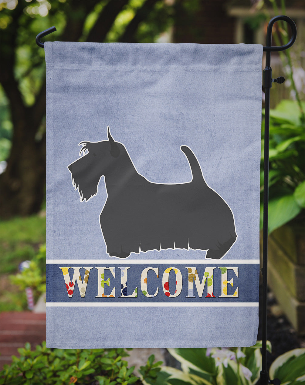 Scottish Terrier Welcome Flag Garden Size BB5573GF by Caroline's Treasures