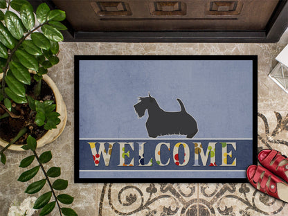 Scottish Terrier Welcome Indoor or Outdoor Mat 18x27 BB5573MAT by Caroline's Treasures